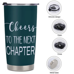 Cheers to the Next Chapter Custom Graduation Tumblers Class of 2023 - Graduation Gift - ARNOVIC