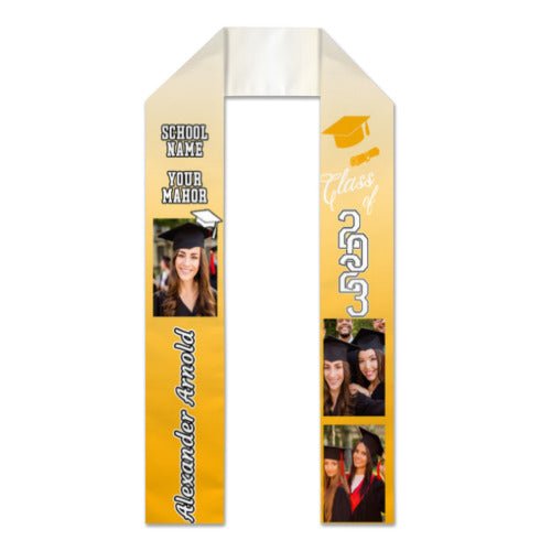 Class of 2023 Best Gift For Graduation's Day - Upload Image - Personalized Graduation Stole - ARNOVIC