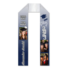 Class of 2023 Best Gift For Graduation's Day - Upload Image - Personalized Graduation Stole - ARNOVIC