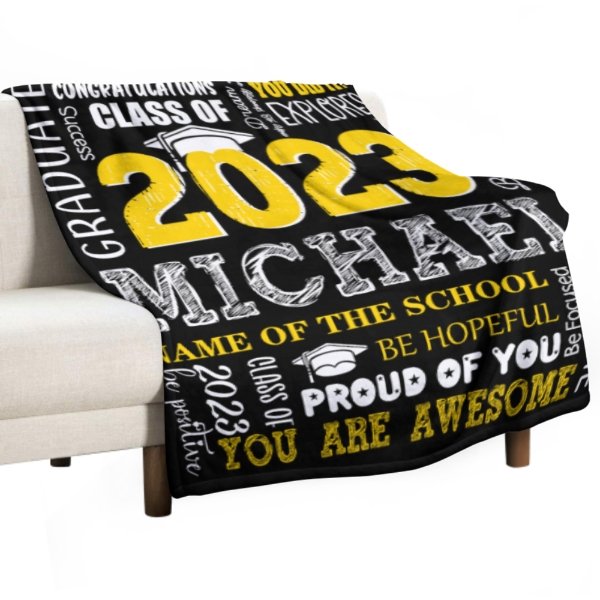 Class of 2023 Custom Blanket - Graduation Gift - ARNOVIC