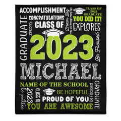 Class of 2023 Custom Blanket - Graduation Gift - ARNOVIC