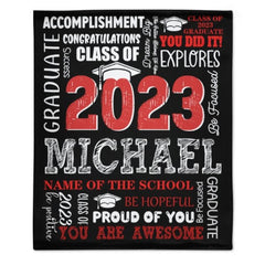 Class of 2023 Custom Blanket - Graduation Gift - ARNOVIC