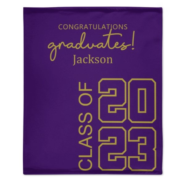 Class of 2023 Custom Graduation Blanket - Graduation Gifts - ARNOVIC