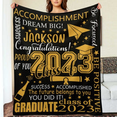 Class of 2023 Custom Name Graduation Blanket-Graduation Gift - ARNOVIC