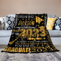 Class of 2023 Custom Name Graduation Blanket-Graduation Gift - ARNOVIC