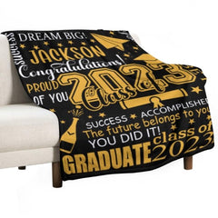 Class of 2023 Custom Name Graduation Blanket-Graduation Gift - ARNOVIC