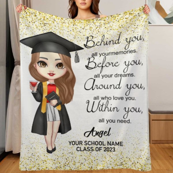 Class of 2023 Graduation Custom Blanket-Graduation Gift - ARNOVIC