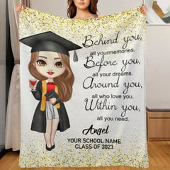 Class of 2023 Graduation Custom Blanket-Graduation Gift - ARNOVIC