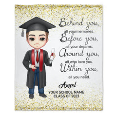 Class of 2023 Graduation Custom Blanket-Graduation Gift - ARNOVIC