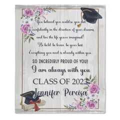 Class of 2023 Name Custom Blanket-Graduation Gift - ARNOVIC