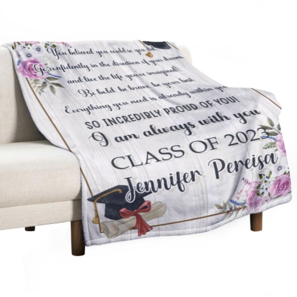 Class of 2023 Name Custom Blanket-Graduation Gift - ARNOVIC