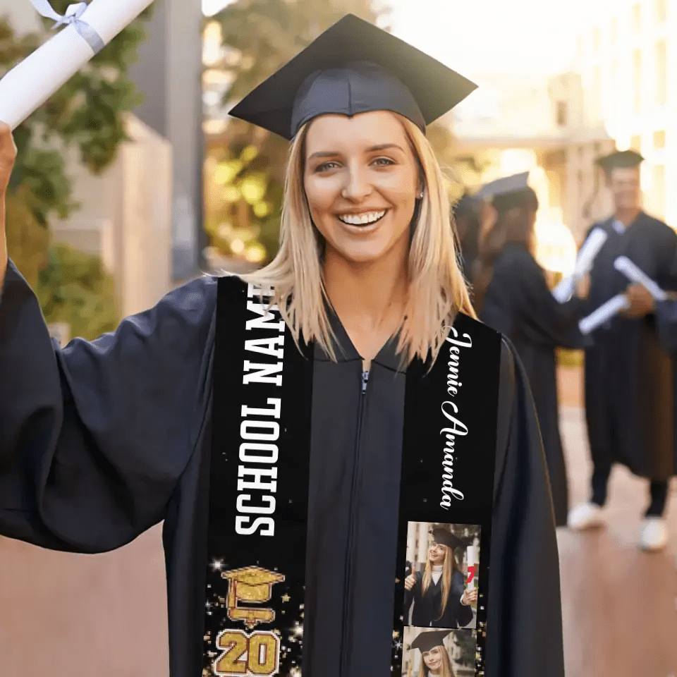 Class Of 2024 Best Gift For Graduation - Personalized Graduation Stoles - Gifts From The Family - OLESA