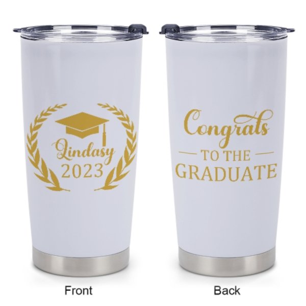 Congrats to the Graduate Custom Name Tumblers - Class of 2023 - Graduation Memorial Gift - ARNOVIC