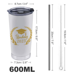 Congrats to the Graduate Custom Name Tumblers - Class of 2023 - Graduation Memorial Gift - ARNOVIC