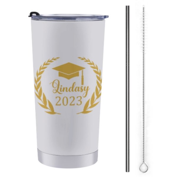 Congrats to the Graduate Custom Name Tumblers - Class of 2023 - Graduation Memorial Gift - ARNOVIC