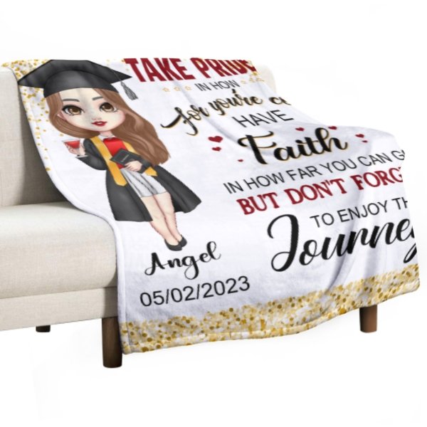 Congratulations Class of 2023 Best Gift For Graduation's Day - Personalized Graduation Blanket - ARNOVIC