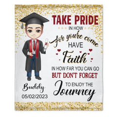 Congratulations Class of 2023 Best Gift For Graduation's Day - Personalized Graduation Blanket - ARNOVIC