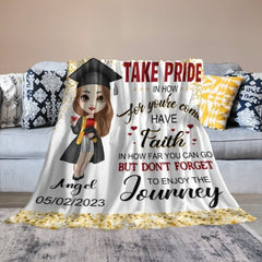 Congratulations Class of 2023 Best Gift For Graduation's Day - Personalized Graduation Blanket - ARNOVIC