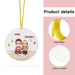Couple Personalized Custom Acrylic Round Shaped Ornament - You're The ...