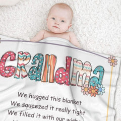 Custom kids name Blanket Birthday - Mother's day Gift for Nana - ARNOVIC