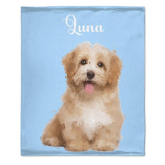 Custom Pet Blanket Using Pet Photo + Name Custom Pet Blanket - Gift for Pet Lover - ARNOVIC