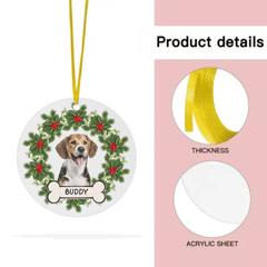 Custom Photo Dog Cat Acrylic Ornament - OLESA