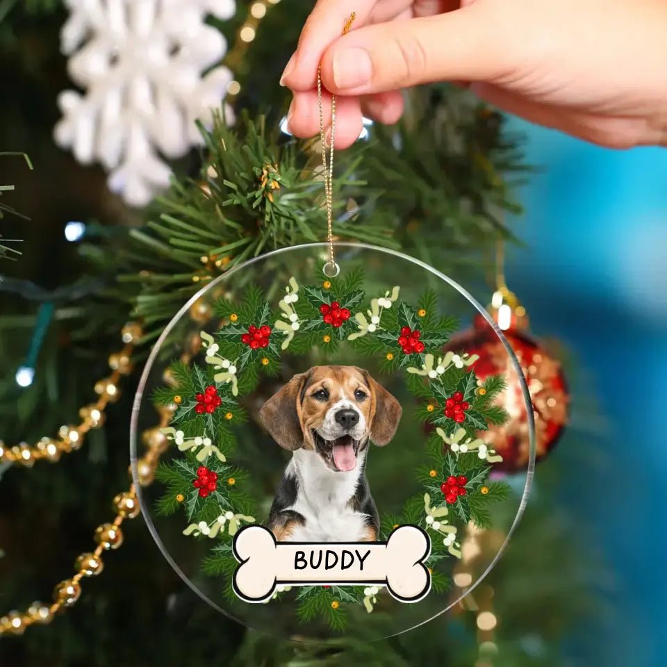 Custom Photo Dog Cat Acrylic Ornament - OLESA