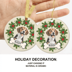 Custom Photo Dog Cat Ceramic Ornament - OLESA