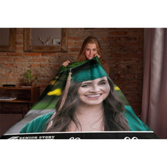 Custom Photo Graduation Blanket Senior 2023 Gift - ARNOVIC