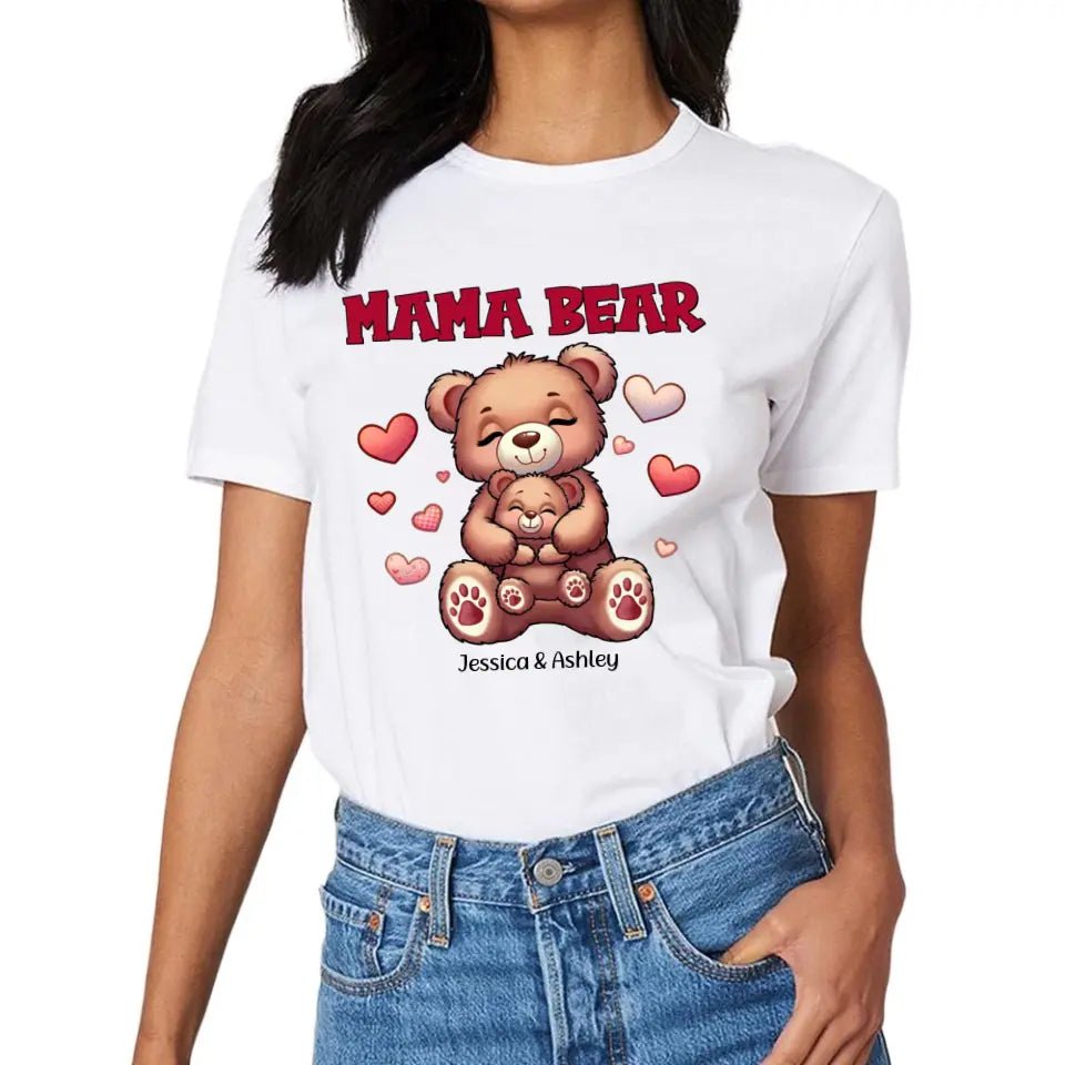 Cute Grandma Bear Mama Bear Personalized Shirt - OLESA