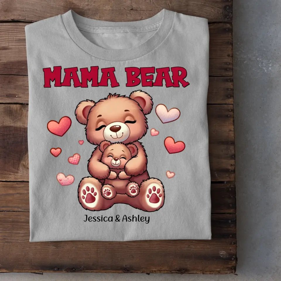 Cute Grandma Bear Mama Bear Personalized Shirt - OLESA