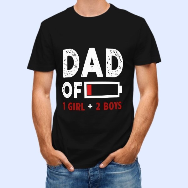 Dad Of The Boys And Girls - Gift for Dad, Personalized Unisex T-Shirt - OLESA