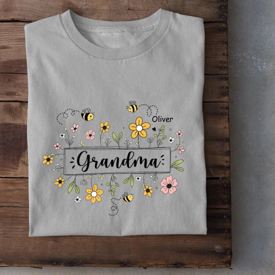 Family Personalized Custom T-shirt - Gift For Mom, Grandma - OLESA