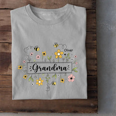 Family Personalized Custom T-shirt - Gift For Mom, Grandma - OLESA