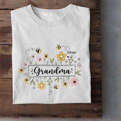 Family Personalized Custom T-shirt - Gift For Mom, Grandma - OLESA