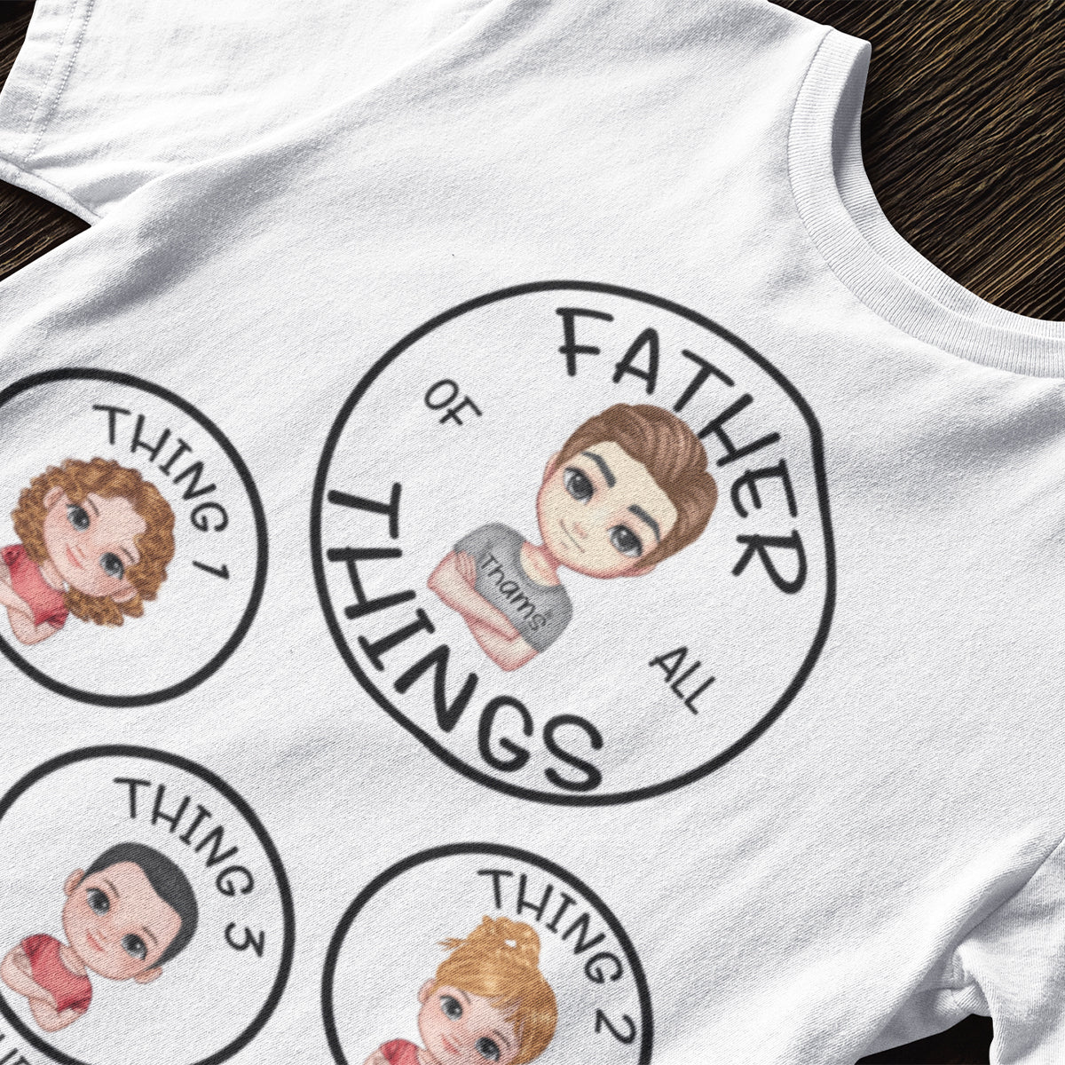 Father Of All Things, Mother Of All Things - Family Personalized Custom Unisex T-shirt- Mother's Day, Father's Day, Birthday Gift For Mom, Dad - OLESA