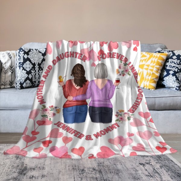 First My Mother Forever My Friend Blanket - Gift For Mom - ARNOVIC