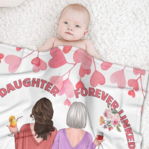 First My Mother Forever My Friend Blanket - Gift For Mom - ARNOVIC