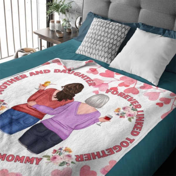 First My Mother Forever My Friend Blanket - Gift For Mom - ARNOVIC