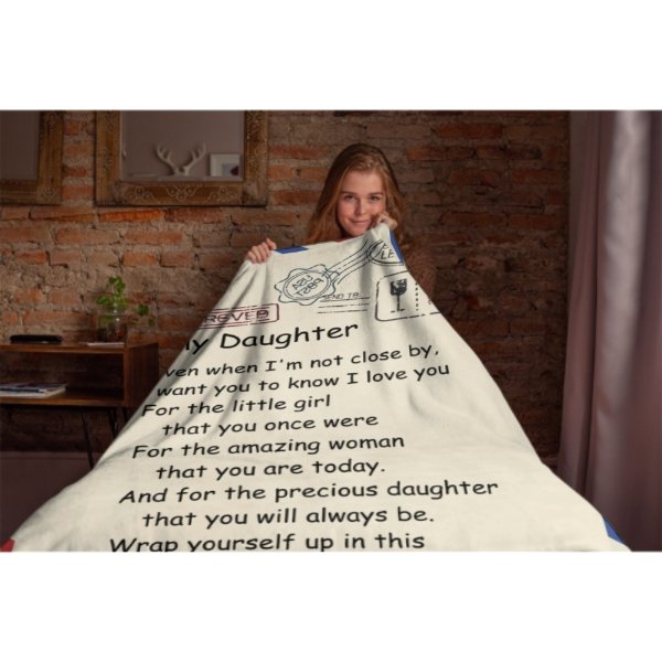 For My Little Girl That You Once Were - Family Blanket - Christmas Gift For Daughter From Mom - ARNOVIC