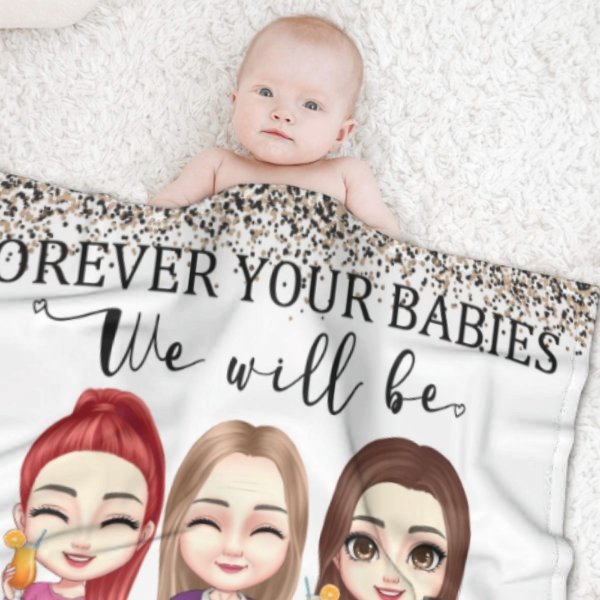 Forever Your Babies We Will Be - Gift For Mom - Personalized Blanket - ARNOVIC