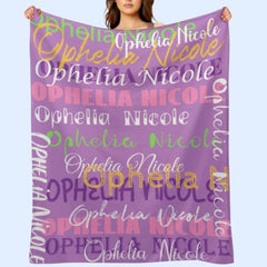Free Shipping✈️Personalized Name Blanket - OLESA