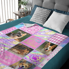 Free Shipping✈️Personalized Pet Dog Cat Goodbye Blanket with Photos - OLESA