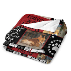 Free Shipping✈️Personalized Pet Dog Cat Goodbye Blanket with Photos - OLESA