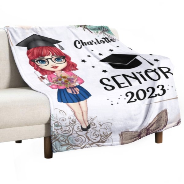 Graduation Squad 2023 - Personalized Soft Blanket - ARNOVIC