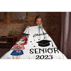 Graduation Squad 2023 - Personalized Soft Blanket - ARNOVIC