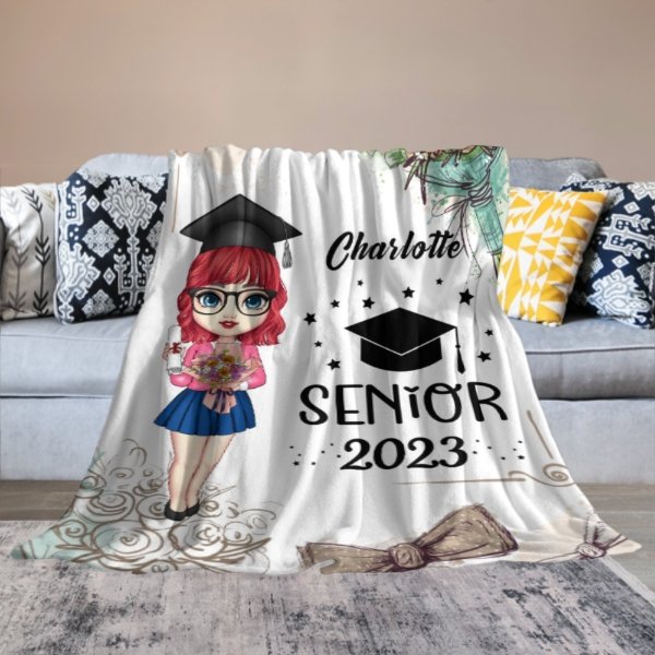 Graduation Squad 2023 - Personalized Soft Blanket - ARNOVIC