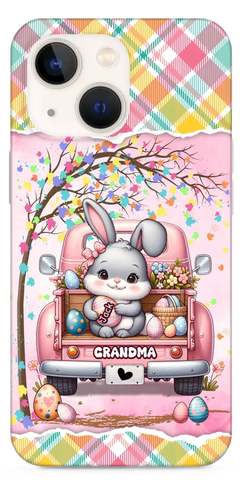 Grandma Bunny With Easter Egg Grandkids Personalized Phone case - OLESA