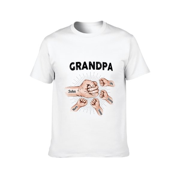 Personalized Dad Shirt Dad Shirts for Men Custom Fist Bump 