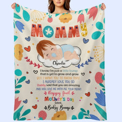 Happy First Mother's Day - Personalized Blanket - OLESA